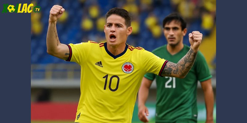 Rodríguez giúp Colombia giành vé World Cup với bàn mở tỷ số.