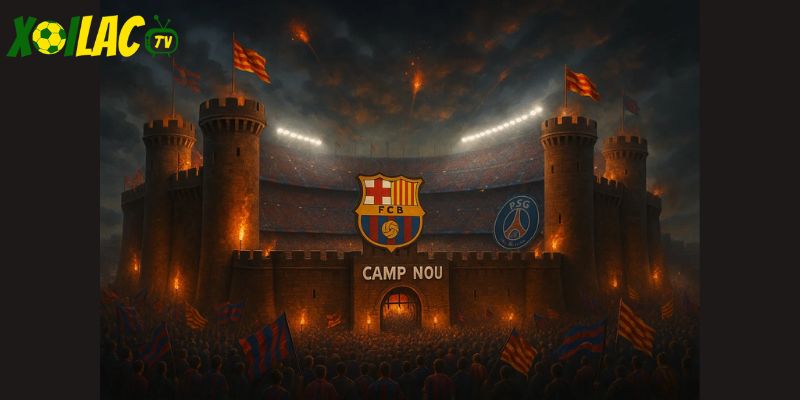 Camp Nou – pháo đài của Barcelona trong trận chiến với PSG.